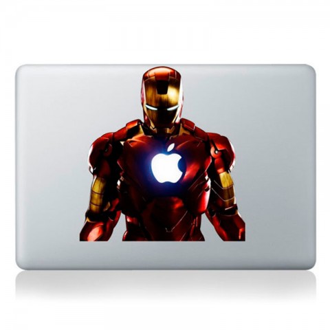 Наклейка на MacBook, iPad "Железный человек", цветная-1