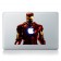 Наклейка на MacBook, iPad "Железный человек", цветная
