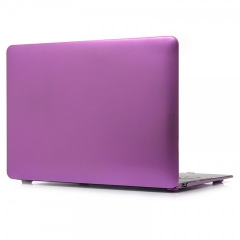 Чехол-накладка металлик пластиковый для MacBook 12" фиолетовый