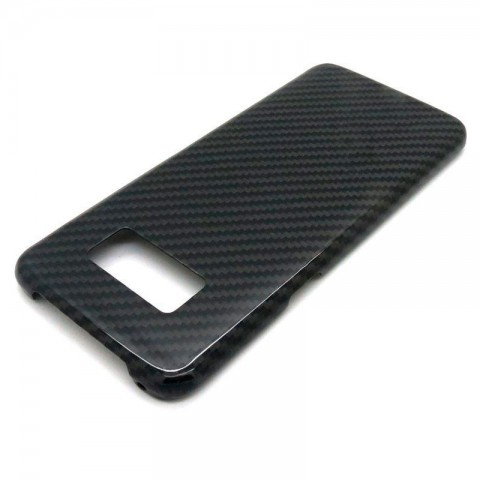Карбоновый чехол для Samsung Galaxy S8, черный, глянцевый-3