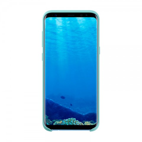 Силиконовый чехол для Samsung Galaxy S8, бирюзовый-1