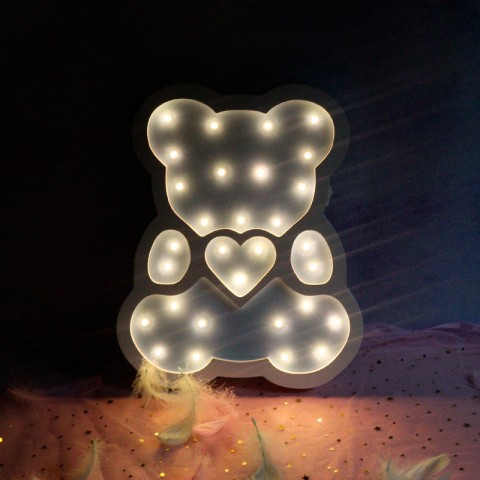 Детский ночник Blue Bear Мишка, голубой-4