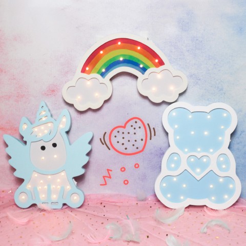 Детский ночник Blue Bear Мишка, голубой-2