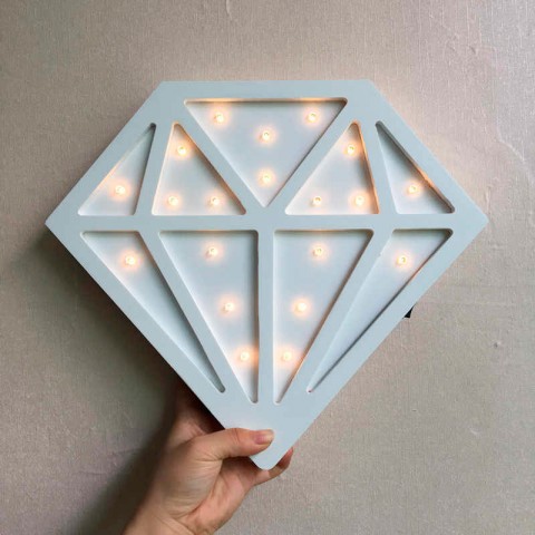 Детский ночник White Diamond Бриллиант, белый