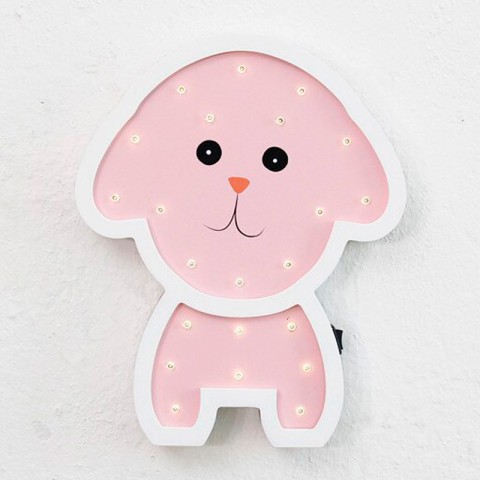 Детский ночник Pink Dog Собака, розовая