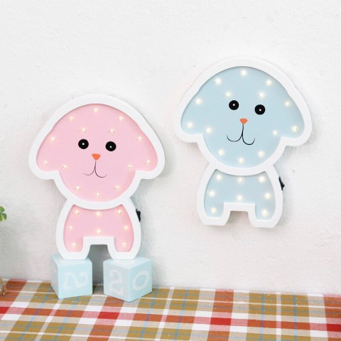 Детский ночник Blue Dog Собака, голубая-2