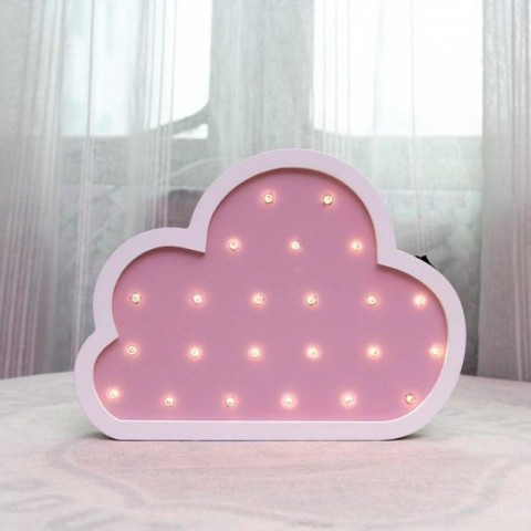 Детский ночник Pink Cloud Облако, розовое-4