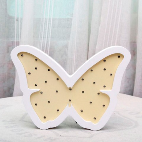 Детский ночник Yellow Butterfly Бабочка, желтая-3