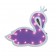 Детский ночник Purple Swan Лебедь, фиолетовый
