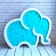 Детский ночник Blue elephant Слон, голубой