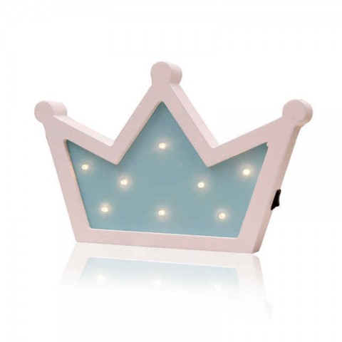 Детский ночник Blue Crown Корона, голубая-1