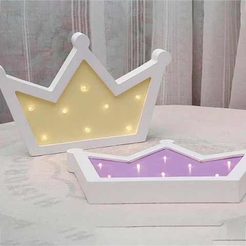 Детский ночник Yellow Crown Корона, желтая-1