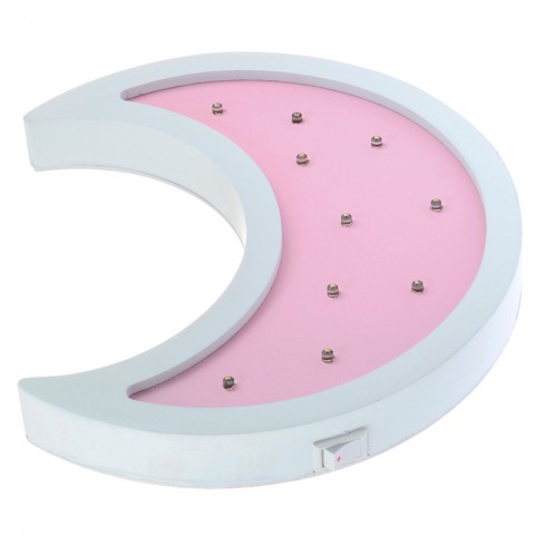 Детский ночник Pink Moon Луна, розовая-2