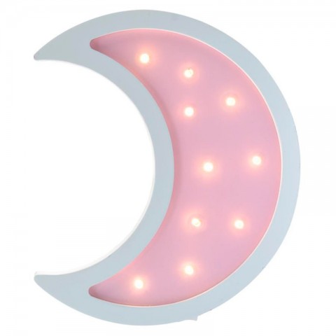 Детский ночник Pink Moon Луна, розовая-1