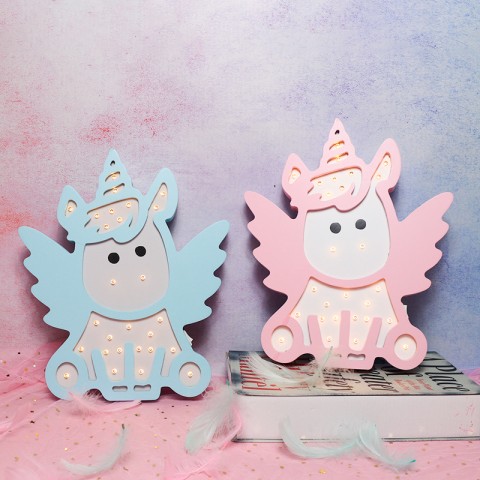 Детский ночник Pink Angle Единорог, розовый-1