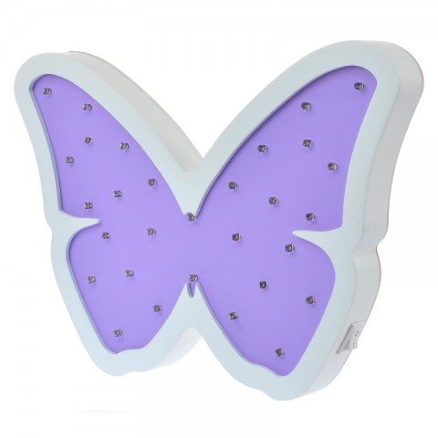 Детский ночник Purple Butterfly Бабочка, фиолетовая-1