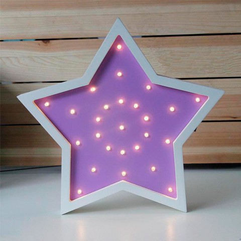 Детский ночник Purple Star Звезда, фиолетовая