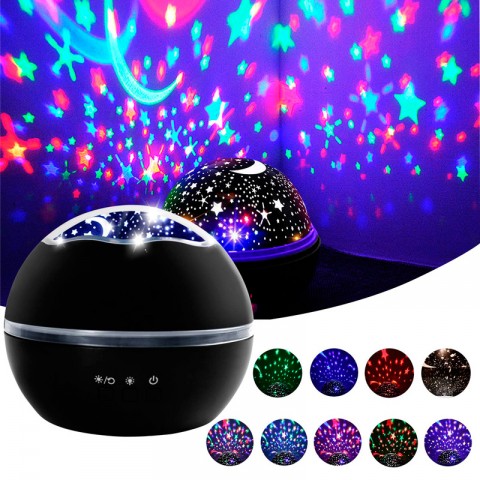 Лампа-ночник звездного неба+океана-5