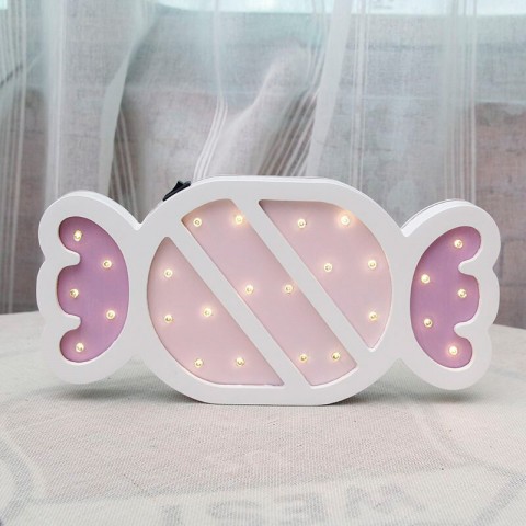 Детский ночник Pink sugar Конфета, розовая