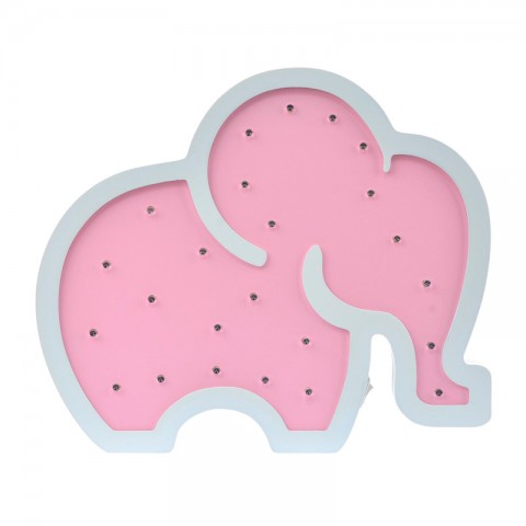Детский ночник Pink elephant Слон, розовый