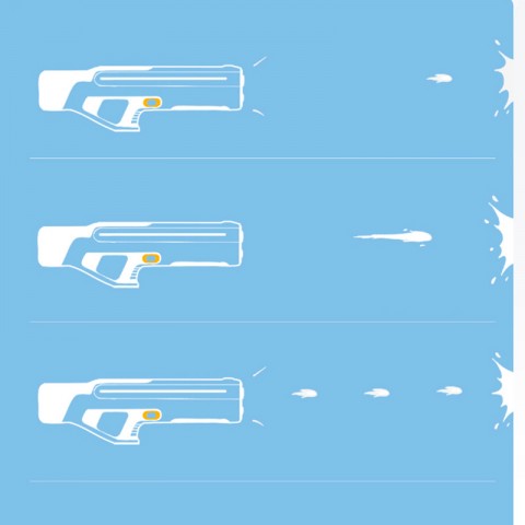 Импульсный водяной пистолет Xiaomi-3