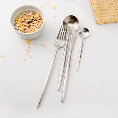Набор столовых приборов Xiaomi Maison Maxx Stainless Steel Set, серебристый-2