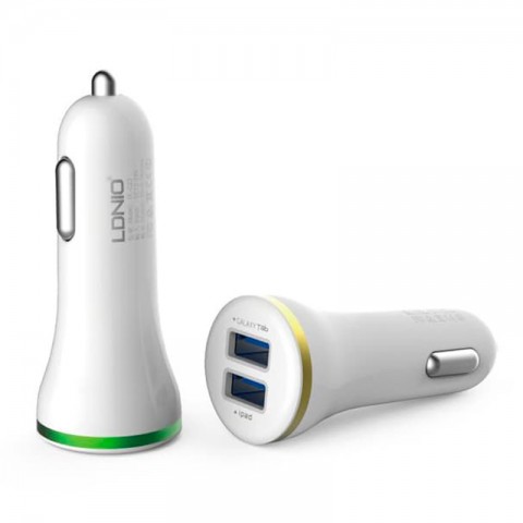 Автомобильное зарядное устройство LDNIO DL-C23 3.1A, белое