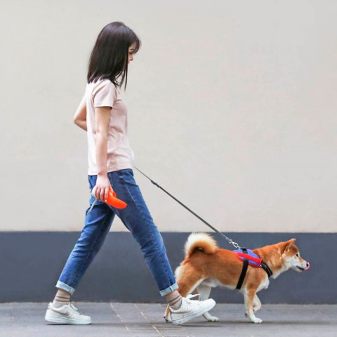 Дорожная поилка для животных Xiaomi Moestar Rocket Portable Pet Cup 310ml, оранжевая-1