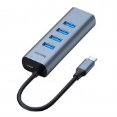 Адаптер Xiaomi Baseus Enjoy Series Type-C to USB3.0x4 to PD Адаптер Xiaomi Baseus Enjoy Series Type-C to USB3.0x4 to PD