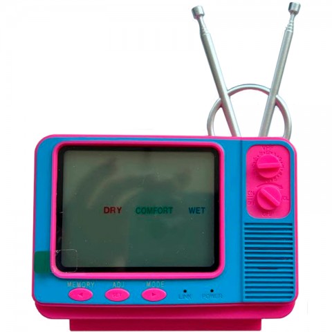 Будильник GV300TH с датчиком температуры в форме старого телевизора-3