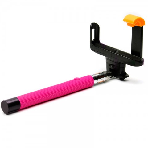 Селфи-монопод Z07-5 беспроводной с кнопкой, розовый-3