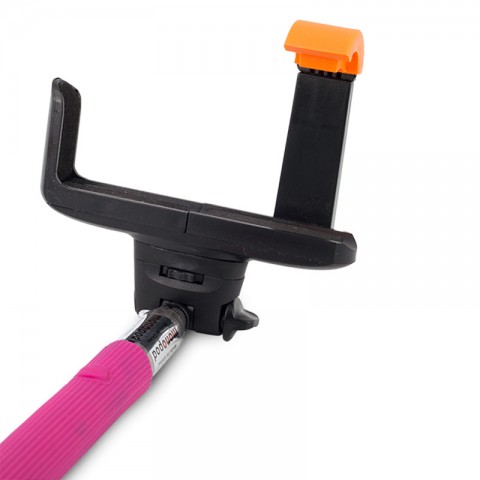 Селфи-монопод Z07-5 беспроводной с кнопкой, розовый-2