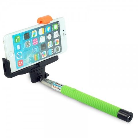 Селфи-монопод Z07-5 беспроводной с кнопкой, зеленый-2