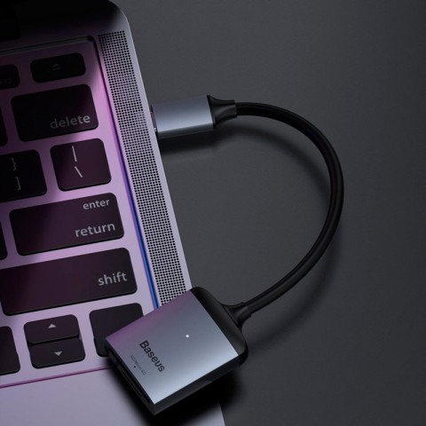 Переходник-картридер Baseus Enjoy Type-C to SD/TF Card Reader-1