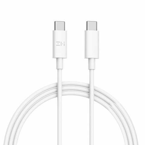 Кабель Xiaomi ZMI USB-C/USB-C 5A, USB 2.0, 1.5 метра, белый [AL308E]