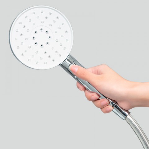 Душевой комплект (лейка+шланг) Xiaomi DIIIB Big White Shower Hose Set, серебристый-3
