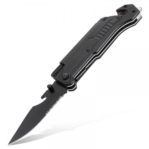 Складной нож Xiaomi Jiuxun Tools Ninety Outdoor Folding Knife 7 in 1, черный