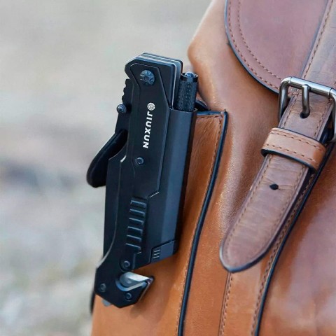 Складной нож Xiaomi Jiuxun Tools Ninety Outdoor Folding Knife 7 in 1, черный-2