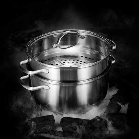Кастрюля-пароварка Xiaomi One Shinichi Shizhen Delisious Stainless Steel Steamer-3