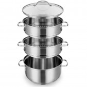 Кастрюля-пароварка Xiaomi One Shinichi Shizhen Delisious Stainless Steel Steamer Кастрюля-пароварка Xiaomi One Shinichi Shizhen Delisious Stainless Steel Steamer