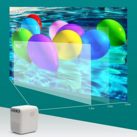 Портативный проектор Xiaomi Wanbo T2 Max Smart Projector, белый-3