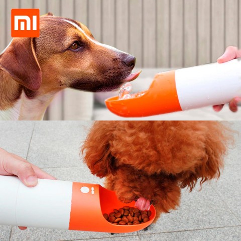 Дорожная поилка для животных Xiaomi Moestar Rocket Portable Pet Cup 430ml, оранжевая-2