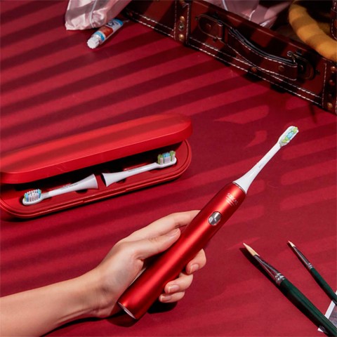 Подарочный набор электрической зубной щетки Xiaomi Soocas X3U Van Gogh Museum Design, красная-5