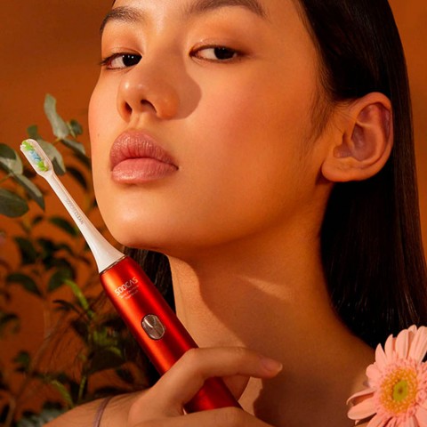 Подарочный набор электрической зубной щетки Xiaomi Soocas X3U Van Gogh Museum Design, красная-2