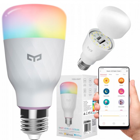 Умная лампочка Xiaomi Yeelight Smart LED Bulb 1S Wi-Fi [YLDP13YL] цветная-1