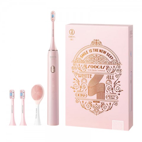 Подарочный набор электрической зубной щетки Xiaomi Soocas X3U Misty Pink