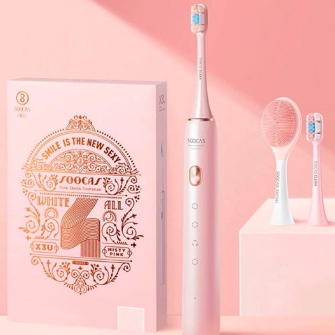 Подарочный набор электрической зубной щетки Xiaomi Soocas X3U Misty Pink-1