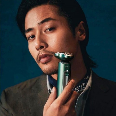 Электробритва Xiaomi Soocas S5, серебристо-зеленая-2