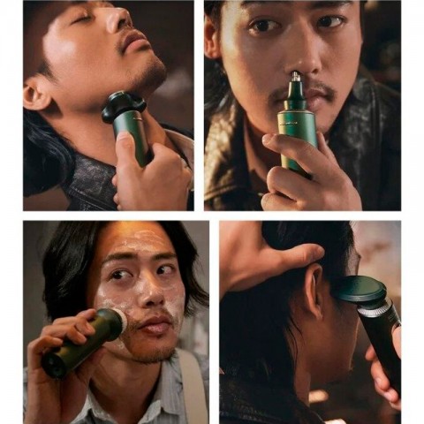 Электробритва Xiaomi Soocas S5, серебристо-зеленая-4