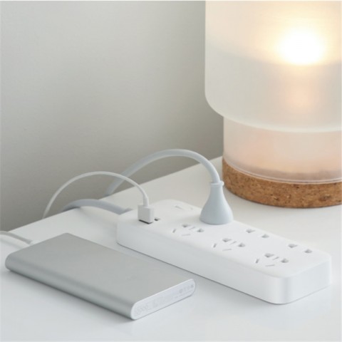 Удлинитель Xiaomi ZMI Power Strip (6 розеток + 2 USB QC), белый-2
